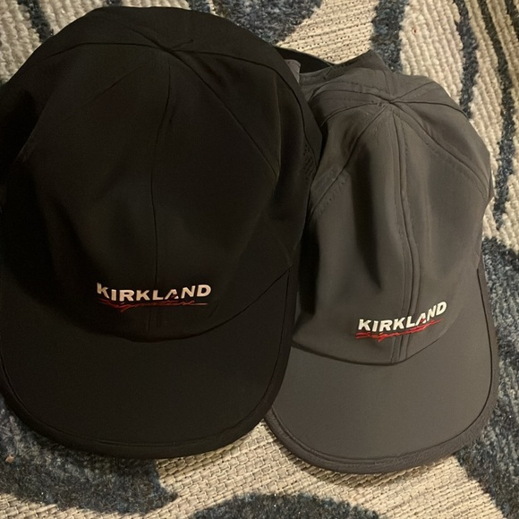 Kirkland Signature 2 pack adjustable caps BNWT in Black & Gray from Costco ❤️❤️ - Picture 7 of 8